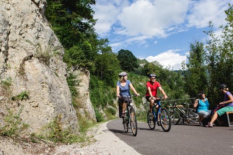 Immer  dem Fluss entlang verläuft das Herzstück des Ybbstalradwegs &copy; schwarz-koenig.at