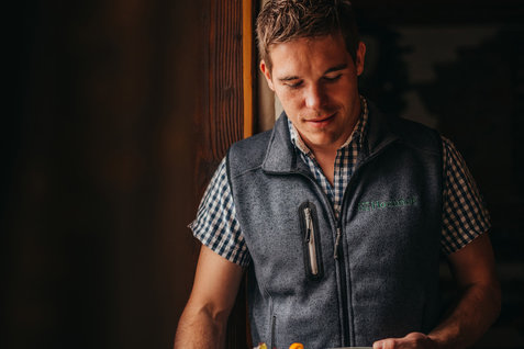 Im Service: Wirt Matthias Distelberger